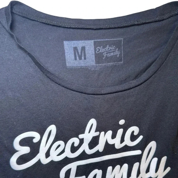 Electric Family Womens Black Tank Top, Size medium - Picture 3 of 5